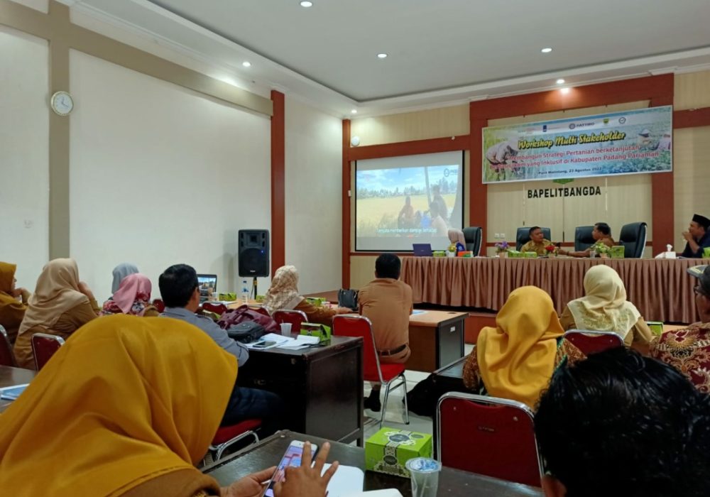 Workshop multi stakeholder membangun strategi pertanian berkelanjutan di Padang Pariaman